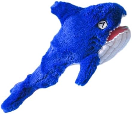 Floppy Shark Interactive Dog Toy, Funny Wiggly Shark Dog Toy for Small/Medium/Large Dogs, USB-Rechargeable Dog Chewing Teething Moving Toy for Indoor Outdoor Puppy and Cats
