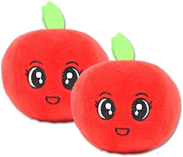 Cyrank Dog Toys for Small Dogs and Puppies, Squeaky Dog Toys Cute Stuffed Teeth Grinding Relieve Boredom Fruit Shape Plush Toy for Pets Dogs Cats