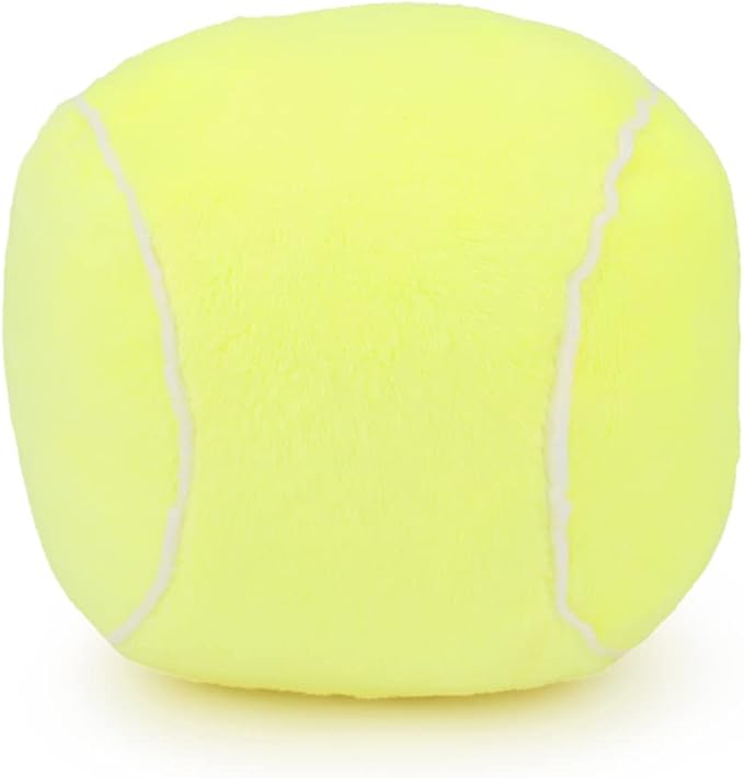 Dog Toys Balls - Chewable Plush Tennis for Dogs, Soft Pet Squeaky Ball Stuffed with Fluffy, Durable Indoor & Outdoor Dog Puzzle Toy, Birthday for Puppy Small and Medium Breeds