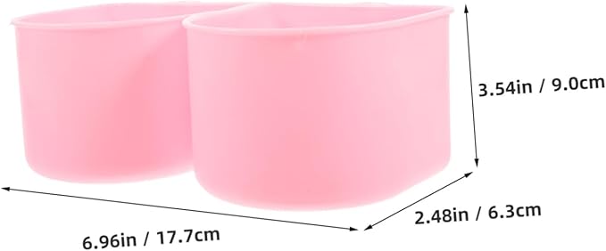 Height Pet Cage Bowl Easy Attach Dog Cat Feeder Crate Water Bowl Holder Bird Cage for Small Pets