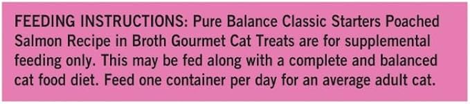 Pure~Balance Starters Cat Treats ~ 1.4 Oz ~ (Pack of 12) ~ Gourmet Poached Salmon, Natural & Healthy Snack