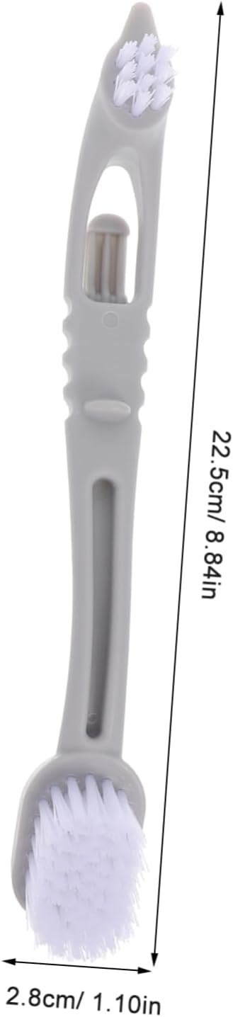 Long Handle Bird Cage Brush Pet Cage Cleaning Tool with Gentle Bristles Universal for Dog