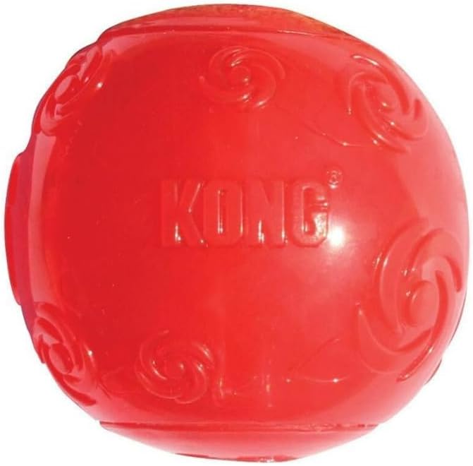 Kong Squeezz Ball Dog Toy - Assorted X-Large (3.5" Diameter) - Pack of 3
