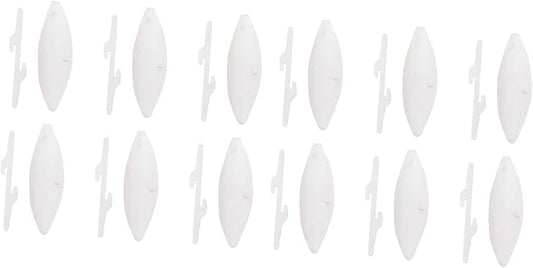 Totority 12sets Cuttlebone Chew Toy for Hamsters Parrots Molar Calcium Pet Bite Toy Holder Bird Cage Accessories