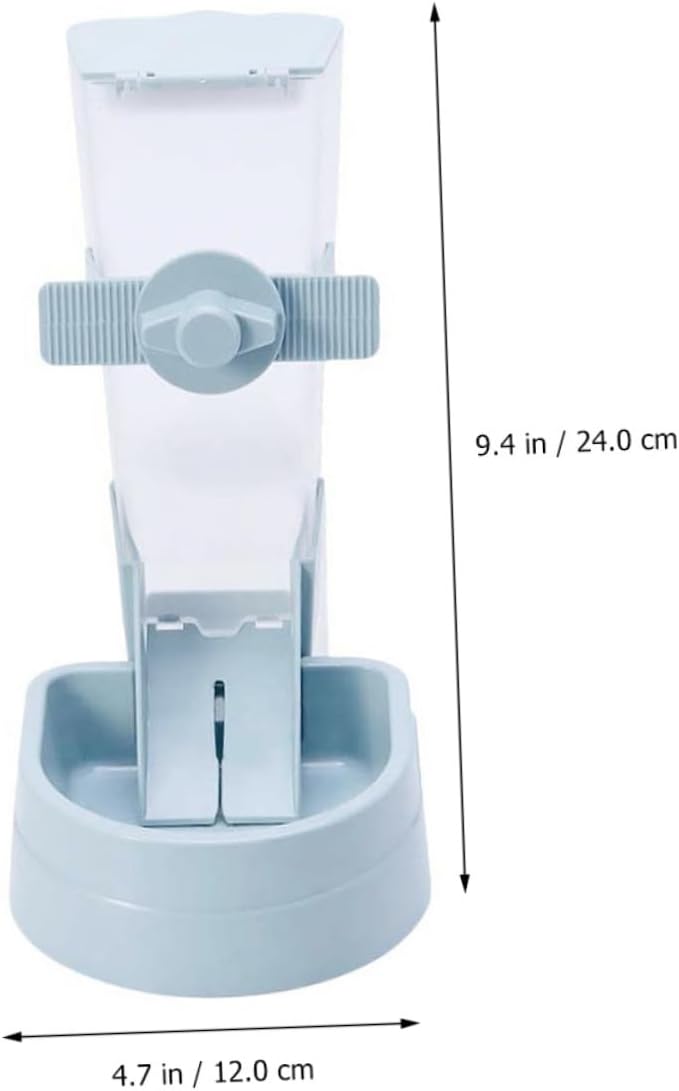 DOITOOL Hanging Automatic Bird Feeder Small Pet Feeder with Food Dispenser Blue for Indoor Bird Cage and Hamster Cage Accessories