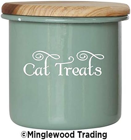 Burgundy - Cat Treats Vinyl Decal - Kitten Pet Snacks Swash - 11.5w x 3.5h inches - Die Cut Sticker