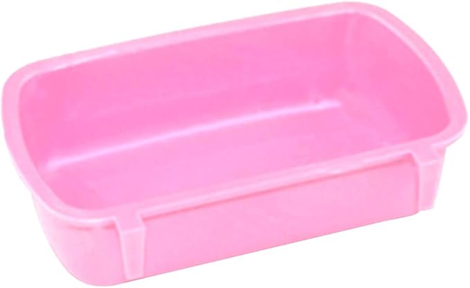 Small Pet Feeding Dish for Case Food Bowl with Hooks Cup Bird Cage Water Bowl for Birds Hamster Puppy Rabbi Black Plastic