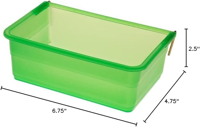 My Favorite Chicken 27oz Chicken Cage Cup – Hanging Chicken Waterer & Feeder for Chick, Duck, Quail, Parakeet – Versatile Poultry Feeder & Bird Cage Water Cups, Green