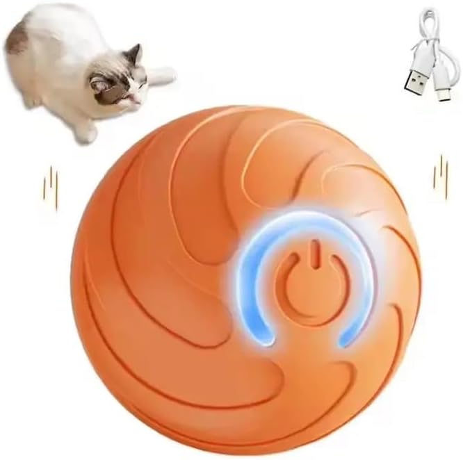 Smart Jumping Ball Dog/cat Toy,Shaky Balls Toy for Dogs and Cats,Vibrating Ball,BouncingBall for Small and Medium Dogs and All Cats(red)