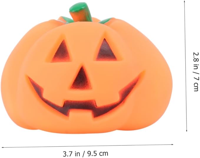 ABOOFAN 6 Pcs Halloween Toys Lighted Pumpkin Dogs Teething Toy Stuffed Animals for Babies Aggressive Chewers Toy Cat Chewing Toy Talking Pumpkin Black Pumpkins Infant Toy Ghost Pet Baby