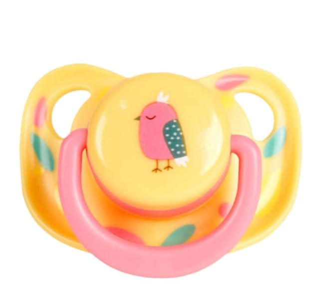 Pet Silicone Calming Pacifier, Dog Pacifiers for Small Dogs, Kitten Pacifiers, Puppy Teething Toys and Cat Chew Toys, Essential Pet Supplies, Puppy Essentials and Kitten Supplies (Chicks)