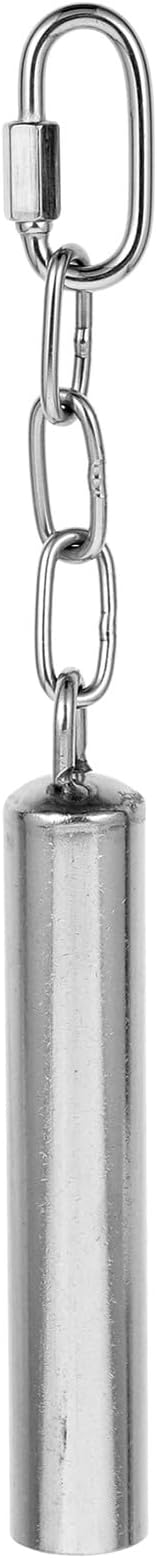 Squirrel-Shaped Stainless Steel Bell for Parakeets and Large Parrots Bird Cage Accessory for Chewing and Playing Hand Shaking Bell for Interactive Pet Entertainment