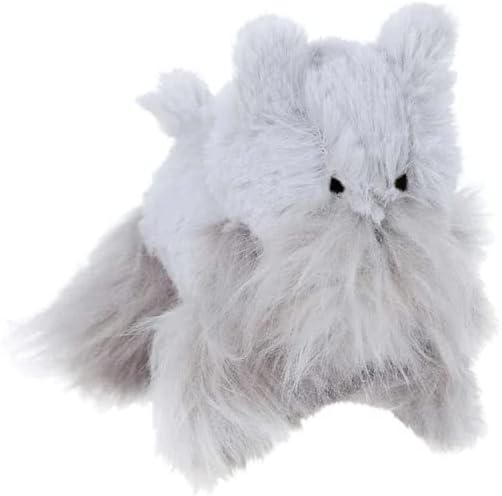 Oscar Newman Schnauzer Pipsqueak Toy, 5-inch Length, Grey