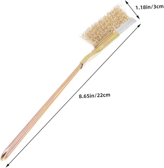 MERRYHAPY 1set Professional Bird Cage Brush with Handle Steel and Dense Bristles for Thorough Cleaning of Cages Trays Rungs and Accessories for Animals