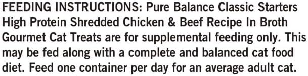 Pure Balance Classic Starters Gourmet Cat Treats, Shredded Chicken & Beef in Broth, High Protein, Soft Treats ~ 5 Pouches of 1.4 Oz Inside, Wet Cat Treat Adult Cats ~ (2 Box).