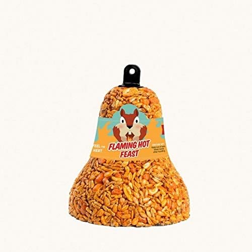 Mr. Bird 6-Pack Flaming Hot Feast Wild Bird Seed Bell 8 oz.