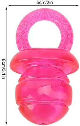 HEEPDD 2Pcs Dog Pacifier Chew Toys, Pet Puppy Molar Chewing Training Toys Bite Rubber Clean Teeth Tools for Pet Puppy Dogs Cats (Red Green)