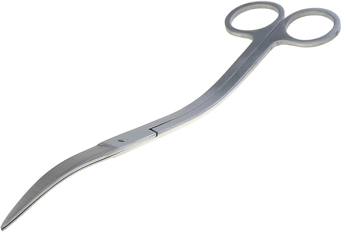 DGZZI 25cm Wave Scissors Stainless Steel Aquatic Weed Pruning Tool Fish Tank Aquarium Cleaning Flat Sand Shovel Algae Scraper Pet Supplies