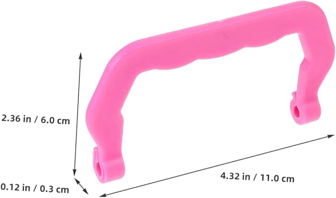 Mipcase Portable PET Cage Handle Kit 20pcs Plastic Replacement Handles for Birdcage and Hamster Accessories for Outdoor Use and Easy Carrying