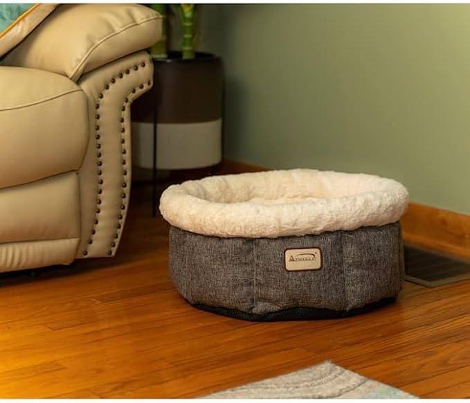 Armarkat Cozy Cat Bed in Beige and Gray C105HHS/MB