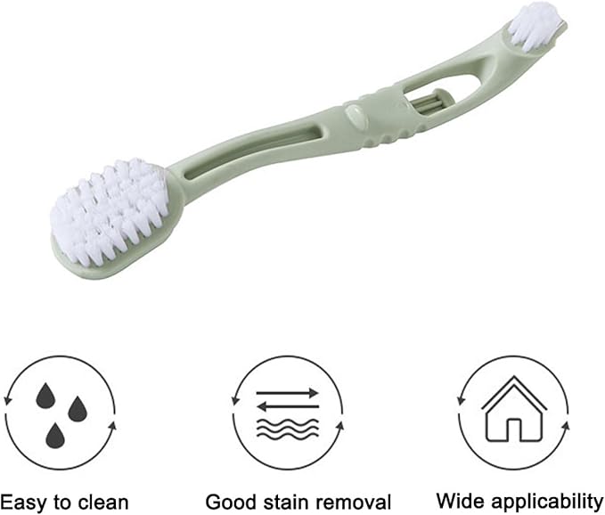 TopHomer 5 Pcs Bird Cage Cleaner with Two Brush Heads, Bird Cages Brushes Long Handle Tool for Cleaning Birds Parrot Cages Pet Supply Cage Accessory (Beige)