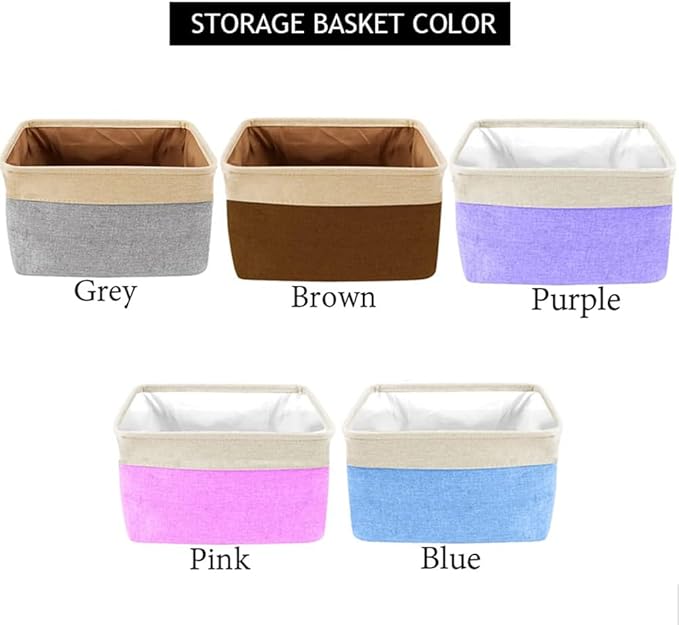 Personalized Dog Toy Box Storage Custom Dog Basket with Pet's Name Cat Toy Storage Gift for Pet Lovers (Purple)