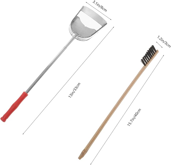2pcs Bird Cage Cleaning Tool Set Parrot Cage Brush and Scraper Kit for Easy Daily Cleaning Handle Design for Comfortable Use for