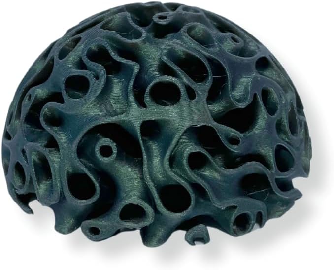 Chatelet REEFSHAPE Aquarium Coral Reef Dome - Aquarium Reef Replica for Fish Shelter & Egg Laying - Aquarium Safe Dome Structure for Fish Shrimp & Aquatic Pets (Aurora Green)