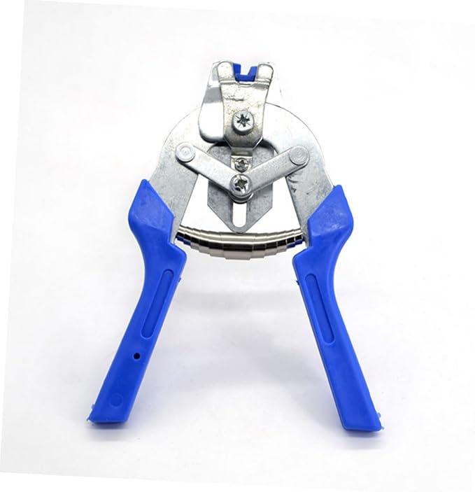 Hoement Blue Cage Nail Pliers Manual Pet Cage Tool for Fastening Clamps Ergonomic Skid Handle Assembly and Repair