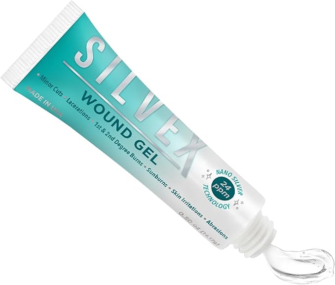 Be Smart Get Prepared SILVEX Wound Gel, 0.5 Fl Oz (Pack of 1), Clear