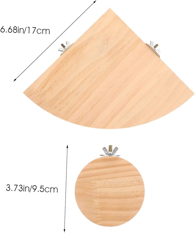 Abaodam 4Pcs Hamster Stand Platform Chinchilla Cage Accessories Parrot Perch Bed for Bird Cage PET Habitat Platform Non-Slip Design Suitable for Small Animals