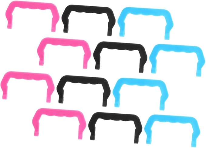 SUPVOX 12pcs Lightweight Plastic Handles for Pet Carriers Birdcages and Crates Ergonomic Easy to Install Suitable for Indoor Outdoor Use