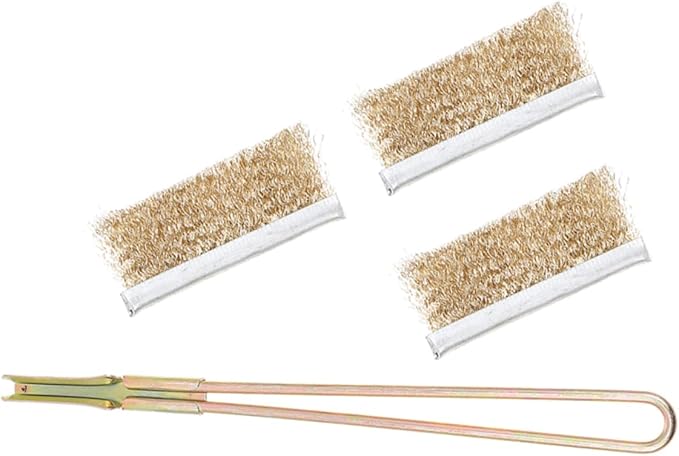 Abaodam 1Set Bird Cage Cleaning Brush Long Handle Steel and Copper Wire Bristles for Deep Cleaning Bird Cages Trays and Accessories Durable Multi Surface Tool for Parrots
