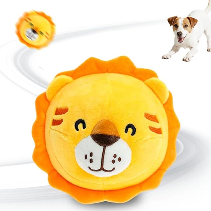 Interactive Dog Toys, 2026 New Active Moving Pet Plush Toy, Rechargeable Squeaky Dog Ball Toy with Talking Sound, Washable Cartoon Pig Plush Toy (#11)
