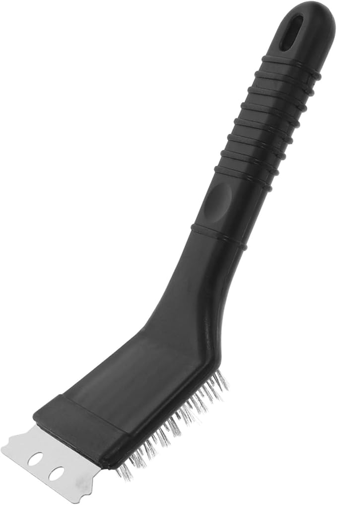 Stainless Steel Bird Cage Cleaning Brush with Poop Shovel Sturdy Bird Droppings Scraper Tool for Cage Sanitation and Easy Waste Removal