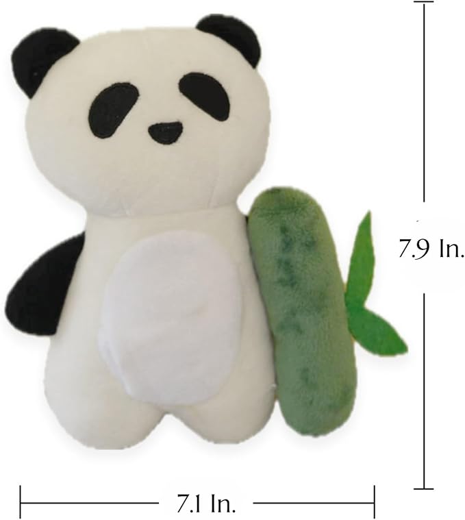 Dog Puppy Snuffle Hide-and-Seek Toy Set Cute Panda Bamboo Shapes Crinkle Paper BB Sound Slow Feeding Pet Toy Dog Accessories Gift for Christmas (Panda)