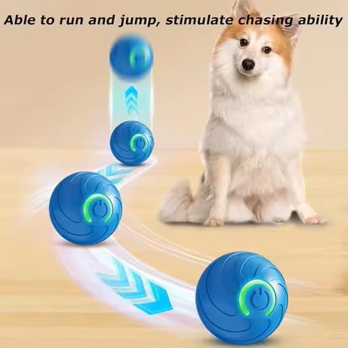 Smart Jumping Ball Toy,Shaky Balls Toy for Dogs/Cats,Vibrating Dog Ball,BouncingBall for Small Medium Dogs and Cats (Blue)