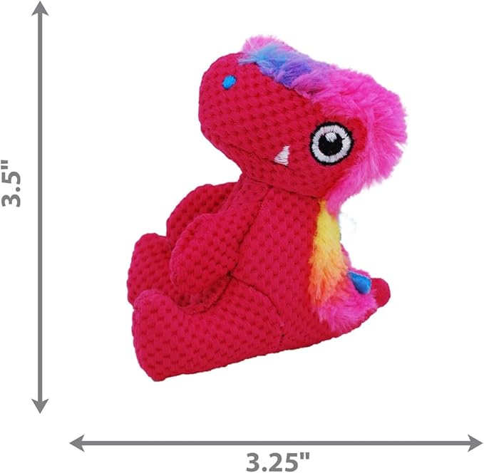 KONG Dynos Low Stuff Assorted Dog Toys, X-Small, Multi-Color