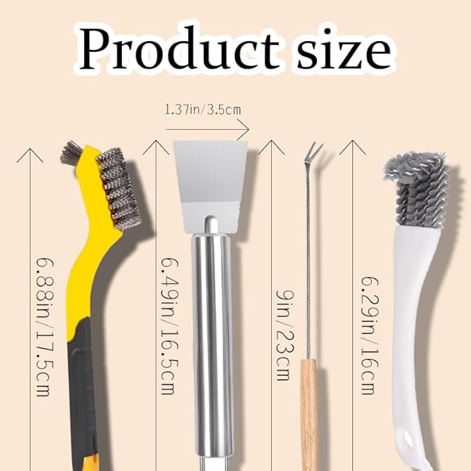 Bird Cage Cleaning Brush Tools Set,4pcs Birdcage Accessory,Suitable for Bird Cages, Rabbit Cages, Hamster Cages, Parrot Cages, and Other Small Pet Cage