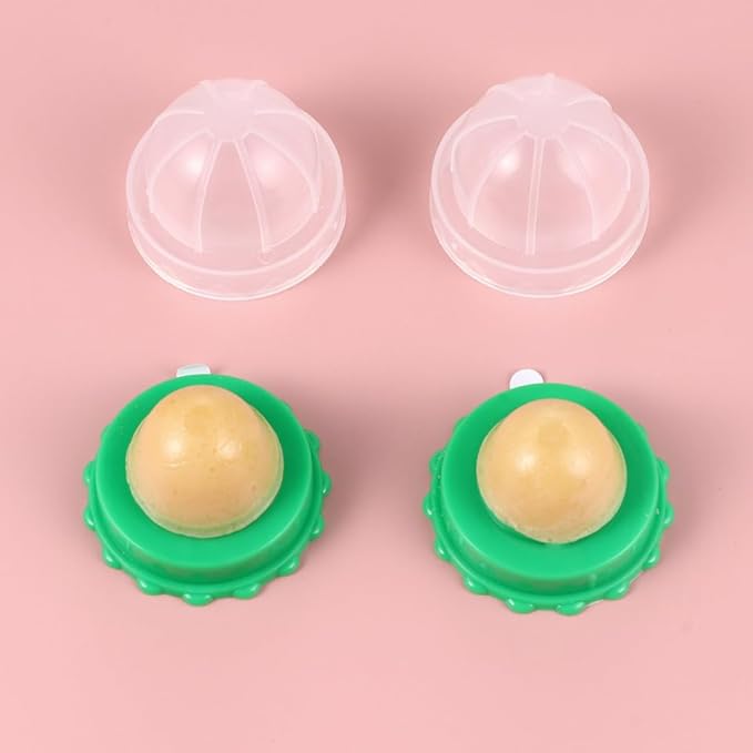 POPETPOP 2pcs Cat Snacks Candy Cat Treats Sugar Ball Catnip Candy - Cat Licking Sweet Ball Fish Gelatin Treats Lickable Candy, Healthy Care Kitten Energy Nutrition Solid Candy