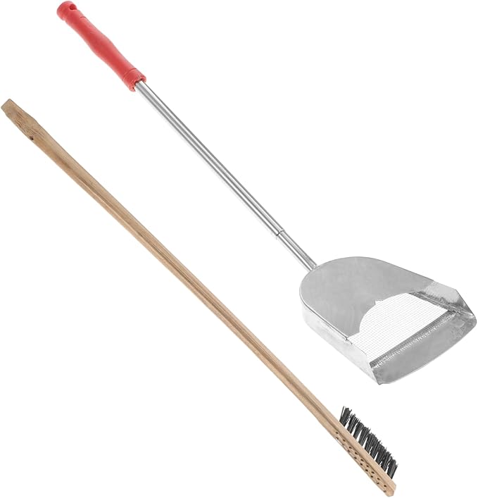 2pcs Bird Cage Cleaning Tool Set Parrot Cage Brush and Scraper Kit for Easy Daily Cleaning Handle Design for Comfortable Use for