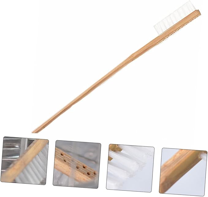Totority 1pc Handle Bird Cage Cleaning Brush Bristles Easy to Clean Hard Reach Areas Essential Cleaning Supplies for Parrots and Other Birds