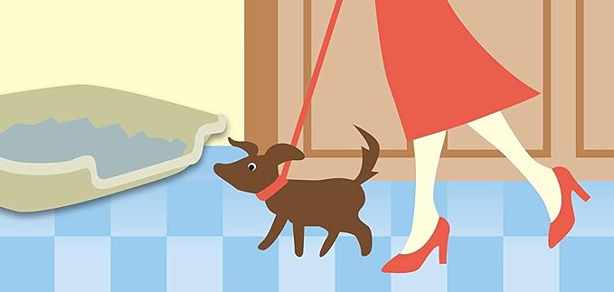 Dog Litter Pan by PuppyGoHere (Black, 20" x 15" x 5") Suitable for Dogs up to 6 lbs.