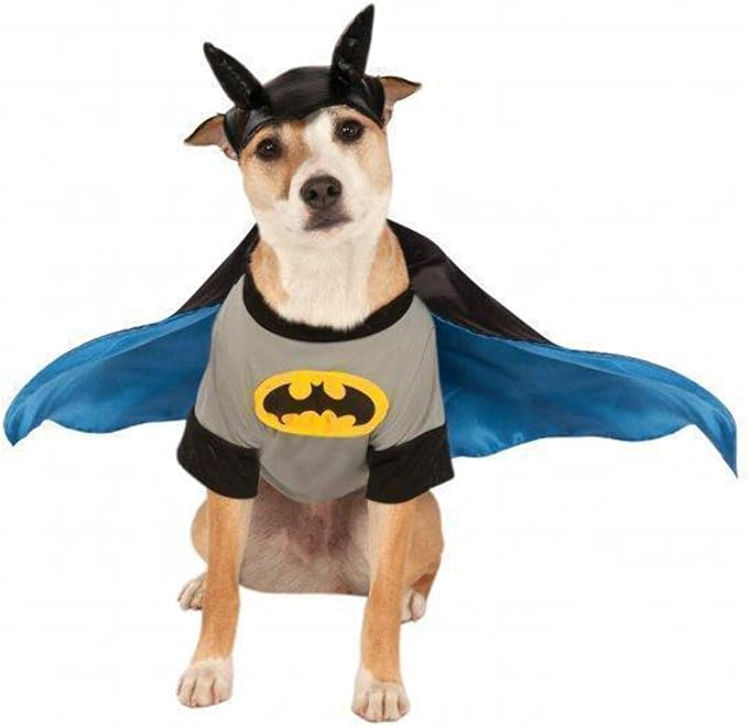 DC Comics Superheroes: Batman Pet Costume for Dogs or Cats by Rubies, Large