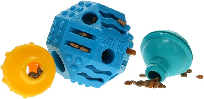 GURU Pet: Treat Station - Large - Dog Toy, Treat Dispensing Puzzle, Interactive Challenge Chew, Durable Multi-Textured Modules Connect Or Separate