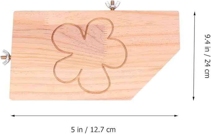 balacoo Parrot and Hamster Wooden Pet Platform Small Animal Play Area for Cage Decoration for Gerbils Mice Rats and Birds Fun and Relaxing Space for Your Beloved Pets