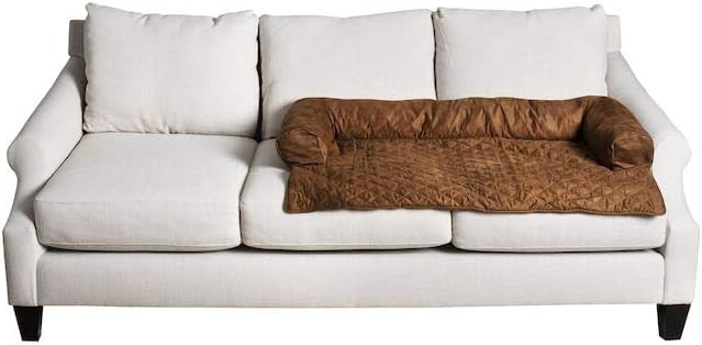 PetSafe CozyUp Sofa Protector - Waterproof Couch Cover for Dogs and Cats - Stain-Resistant Micro-Suede Fabric - Machine Washable - Furniture Protection