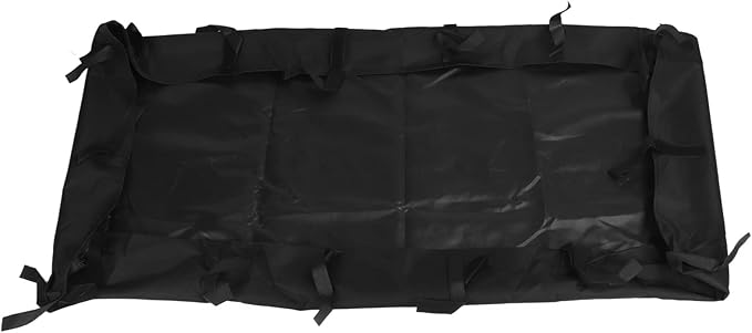 Oxford Cloth Hamster Cage Bottom Cover, Breathable Leakproof Chassis Liner for Guinea Pig with Removable Support for Furniture, Floors, and Beds (Black)