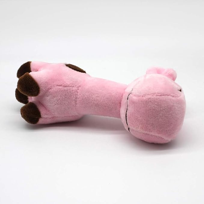 Pink Pet Dog Cats Puppy Cute Deer Shape Doll Interactive Squeaky Chew Bite