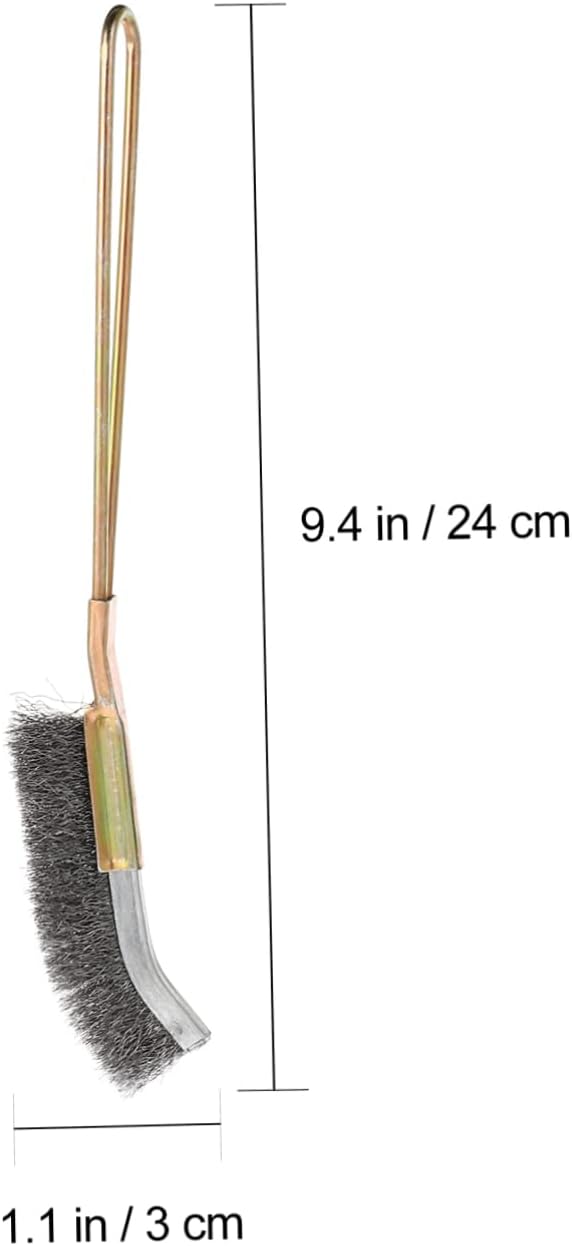 2pcs Handle Bird Cage Cleaning Brush for Parrot and Bird Cages Lightweight and Easy to Use for Daily Maintenance Wire Bristles for Cleaning